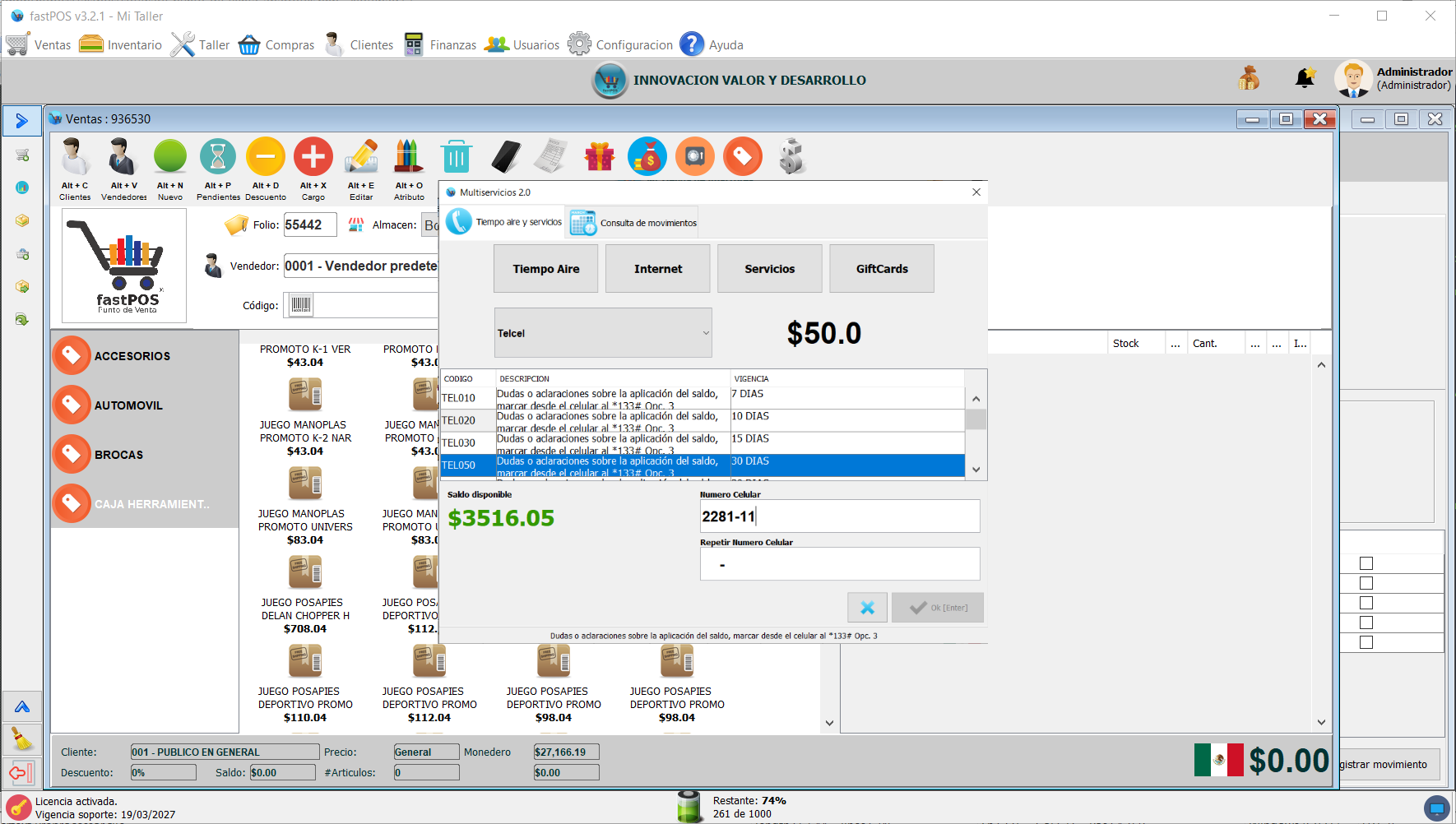 Recargas telefonicas